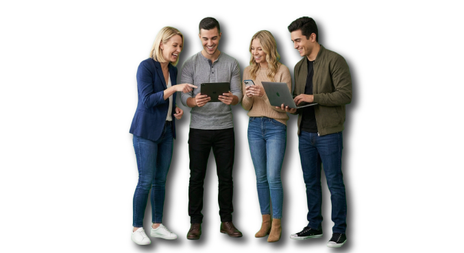 SEO professionals analyzing website performance with PositionMySite tools